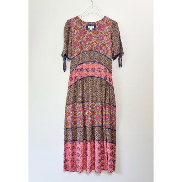 Maeve by Anthropologie Eder Tiered Floral Maxi Dress Size 4P - Picture 2 of 8